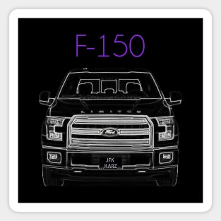 F150 Limited Pick Up Front & Rear Tee Magnet